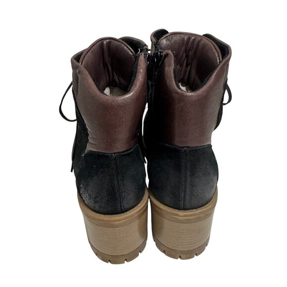 Miz Mooz Leather Lace-Up Boots McKinley Black Combat City Hiker size 41 9.5-10 - Picture 7 of 8
